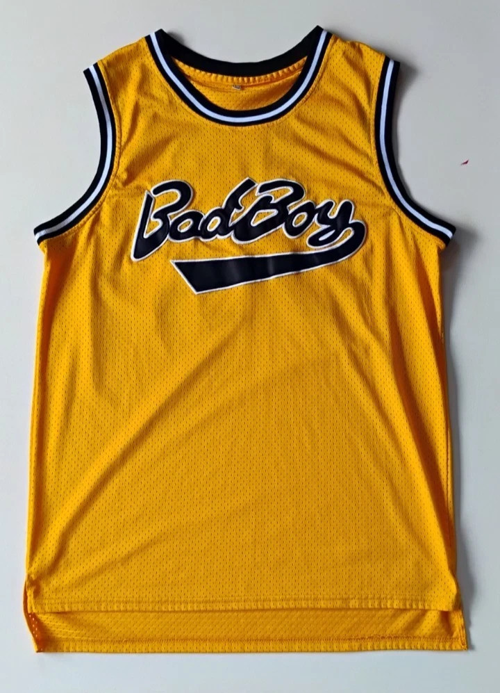 BAD BOY RECORDS BIGGIE SMALLS #72 STITCHED BASKETBALL JERSEY SHIRT MEN SIZE XL