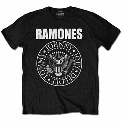 Ramones Presidential Seal T Shirt Official Punk Album Art Mens Black Classic Tee