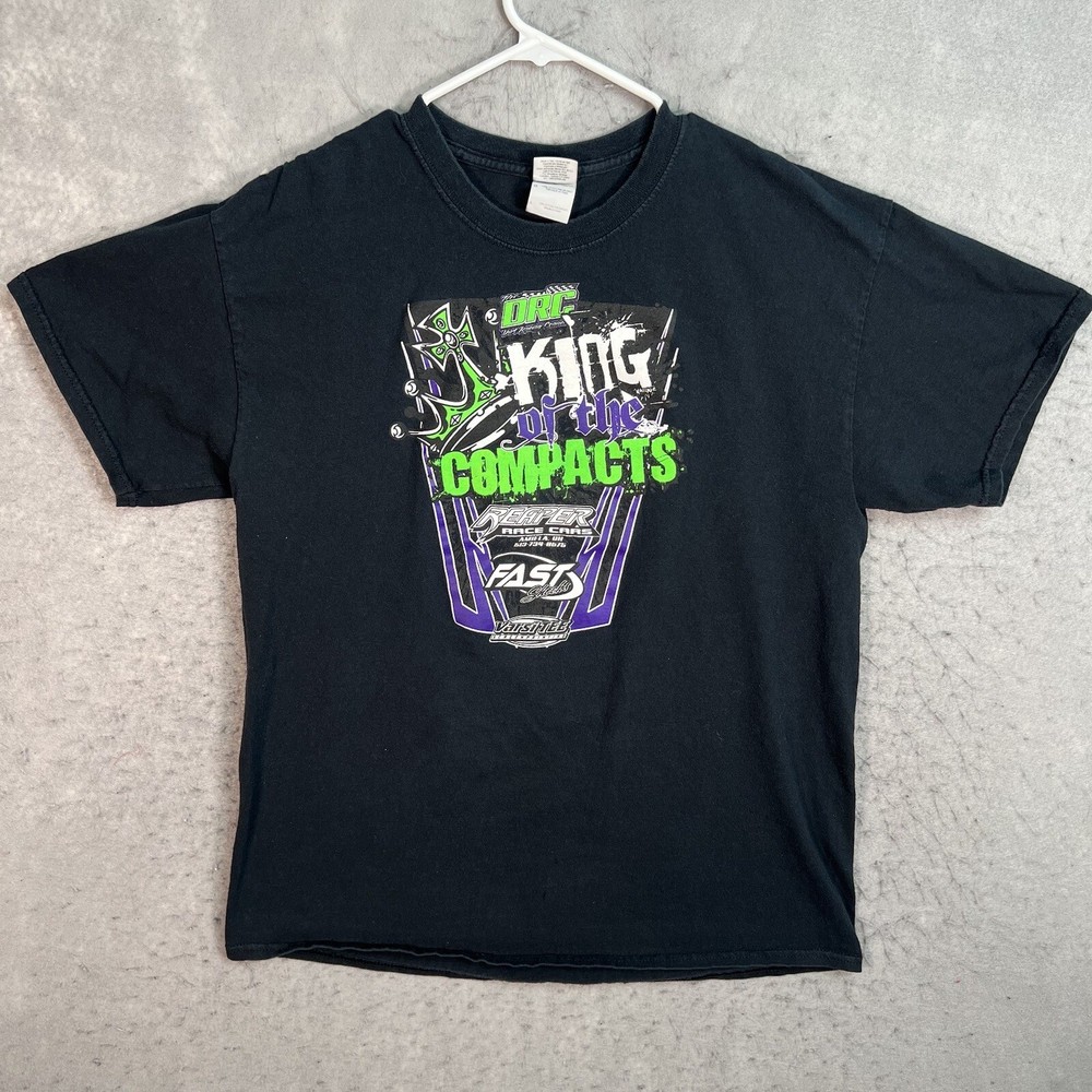 A1 We Three Kings Dirt Track Racing Car T Shirt Adult Large Black Mens