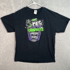 A1 We Three Kings Dirt Track Racing Car T Shirt Adult Large Black Mens