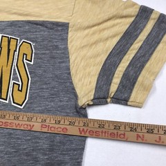 47 PITTSBURG PENGUINS Graphic T Shirt Men XL Yellow Gray NHL Hockey Rugby