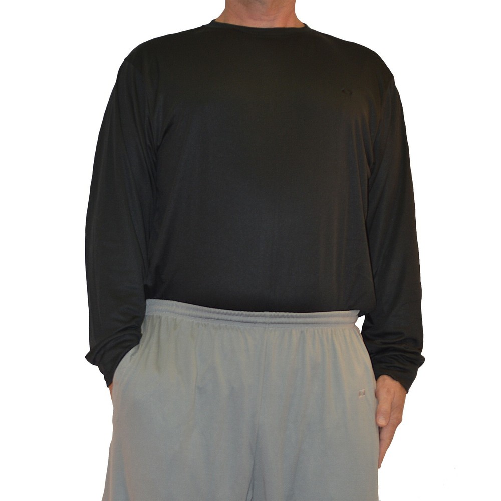 Big and Tall Athletic Birdseye Mesh Activewear Crewneck Short Sleeve Crew Shirt