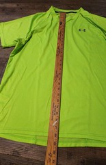 UNDER ARMOUR Neon Green MENS TSHIRT ADULT Maybe Size Large? Tag Is Worn 1390