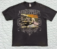 Led Zeppelin House of The Holy Rock Band Shirt Large 22” X 28” 2008 Gray Y2K