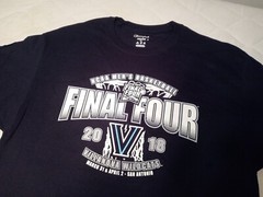 New Villanova Wildcats Basketball 2018 NCAA Final 4 Champion T-Shirt – Large