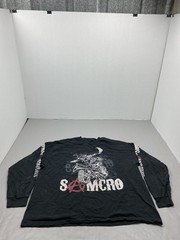Shirt Mens XL Black Sons Of Anarchy SAMCRO Graphic Long Sleeve Tee Cotton Jersey