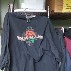 Gary Allan Skeleton Cowboy, Horse, And Roses Shirt Mens XL Double Sided Graphic