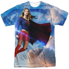 Supergirl Up In The Sky Unisex Adult Halloween Costume T Shirt, S-3XL