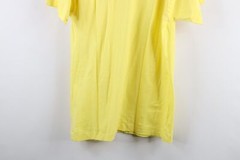Vintage 90s Streetwear Mens Large Blank Short Sleeve Pocket T-Shirt Yellow USA