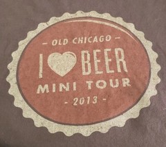 C Port and Company T-Shirt Mens L Brown Graphic Tee Short Sleeve Cotton Beer