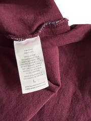 Vintage Spirit Jersey Fordham University Large Burgundy Gray Puff Print T-Shirt