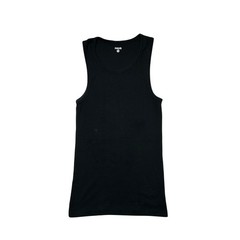 HAUS Ultra Soft Cotton Fitted Tank Set (3) Ribbed Black Grey White Men M Gym