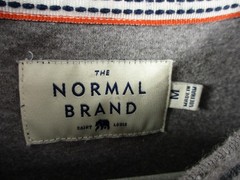 Normal Brand Shirt Mens M Gray Puremeso Long Sleeve Stitch Crew Light Weight Tee