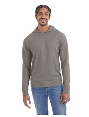Hanes Mens 100% Cotton Garment-Dyed Hooded Long Sleeve Shirt GDH280