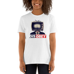 Disobey TV Head Suit Man T-Shirt – Bold Graphic Design for Trendsetters