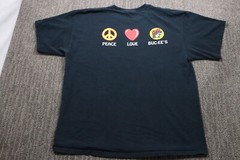 Buc-ee’s VTG T-Shirt Men’s Black XL “Peace Love Buc-ee’s” Texas Grunge Skater