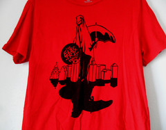 The Concert Tee, District, Custom Ink The Electric West Red GRAPHIC TEE , Size M