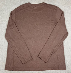 REI Co-Op T-Shirt Long Sleeve Base Layer Sahara Men’s Size XL Heather Brown