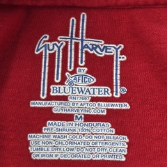Guy Harvey BlueWater Firefighter Fire Swordfish T Shirt Mens Size Medium Red USA