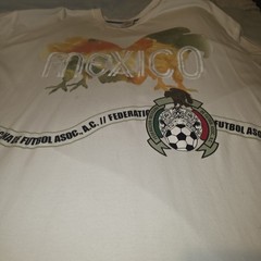 Vintage Nike Mexico BRS Tee Size XXL Blue Ribbon Sports 3D Mexican Football RARE