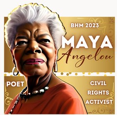 Mens Black History Tribute Maya Angelow Poet Civil Rights Tee Shirt Big &Tall