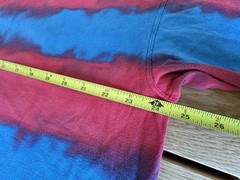 VTG 1994 World Cup USA Tie Dye T Shirt Soccer Red Blue Single Stitch Boxy XL