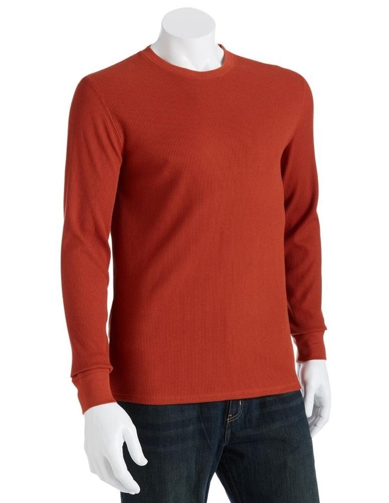 Mens Solid Thermal Top Shirt Levi’s Levis NEW + Bonus Cap Waffle Weave Warm NEW