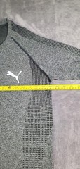 Puma Evoknit T-Shirt Men’s Size M Short Sleeve Gray Activewear Gym Running C24