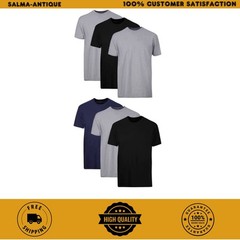 Hanes Men’s 6-Pack Assorted Crew T-Shirt Undershirts Value Pack Cotton