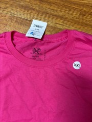 men’s hot pink tshirt Fruit of the Loom (irregular) 2XL NWT