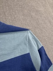Vintage 50s 60s Jantzen T-Shirt Striped Ringer Mens Large Blue Surf True Vtg