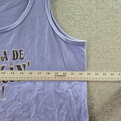 VINTAGE Big Dogs Men Tank Top XL Blue Text Graphic Sleeveless Logo