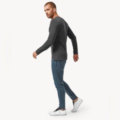 On Running Men’s Comfort Long T Black Long Sleeve Wool Blend M Gym Base Layer