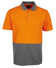Jb’s wear Hi Vis Traditional Work Safety Polo with Quick drying fabric UPF 50+