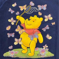 Vintage 90s Winnie the Pooh Butterfly Pooh Bear T-Shirt Size XXL