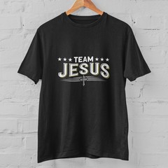 Team Jesus Christian T Shirt Cross Faith Religious Graphic Unisex Tee