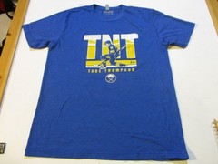 TAGE TNT THOMPSON #72 BUFFALO SABRES HOCKEY NHL T-SHIRT LG BISONS BILLS BRAVES