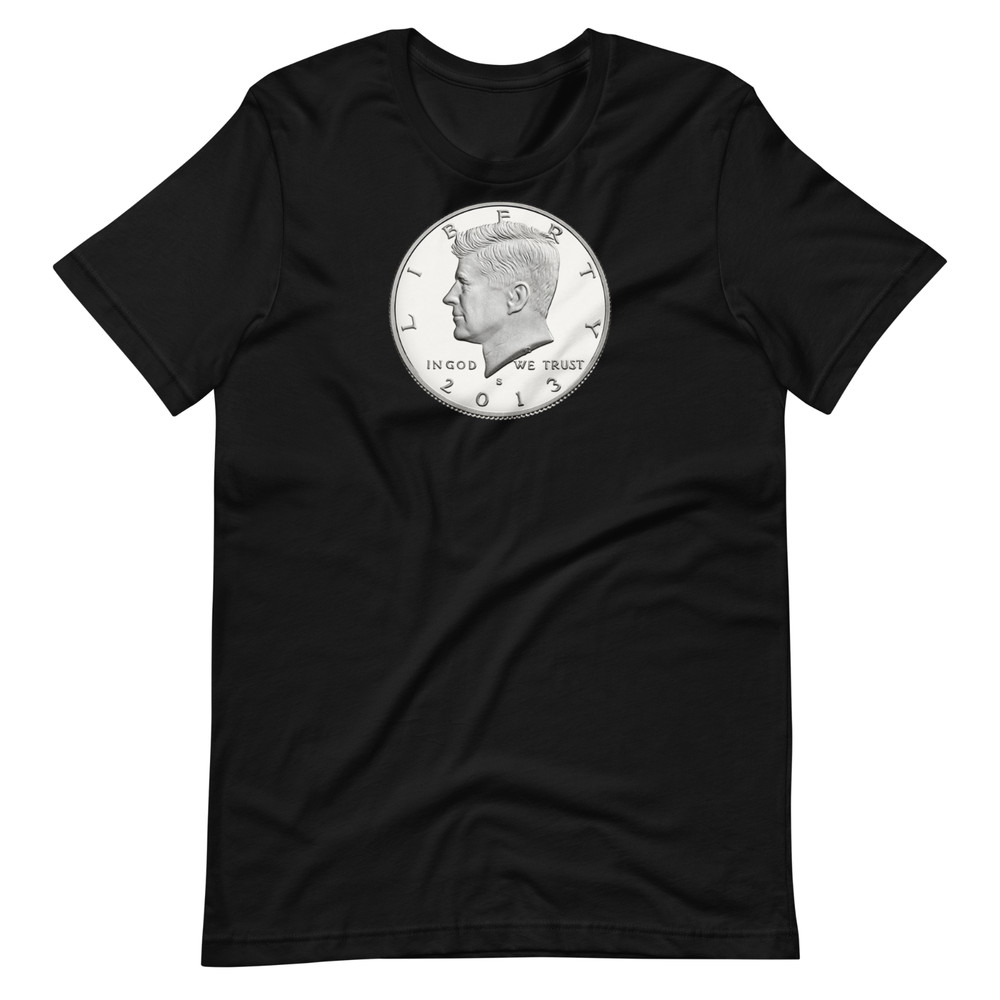 Kennedy Half Dollar TShirt — 2013 S Proof Coin Graphic Tee — Coin Collector Gift