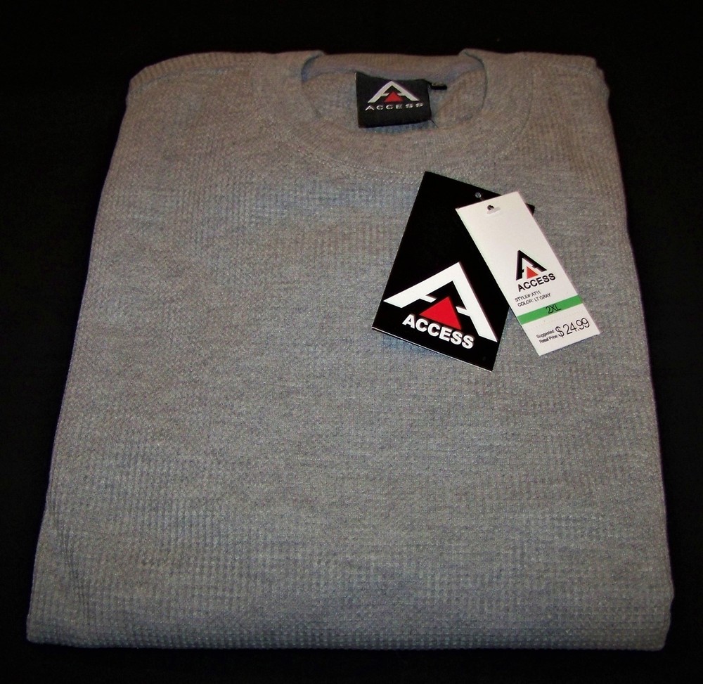 Heavy Duty Thermal Tee Shirt (2xl gray)