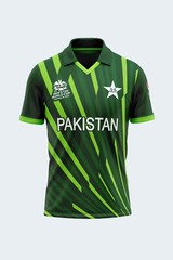 PAKISTAN CRICKET T20 ICC WORLD CUP 2022 THUNDER GREEN SHIRT TOP JERSEY