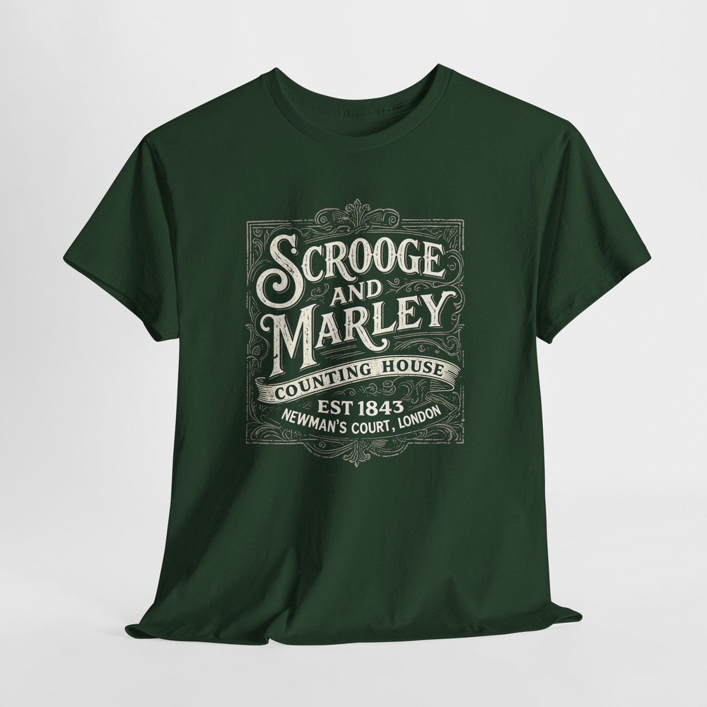 Scrooge and Marley Victorian Logo Tee, A Christmas Carol, Holiday Tee