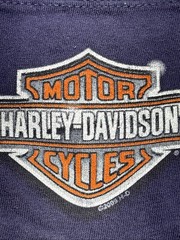 VTG Harley Davidson T Shirt Dubai UAE XL Pocket Blue 2009