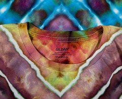 Handmade Ice Tie Dye T-Shirt XL Mens Womens Soft Cotton Rolled Ice Die