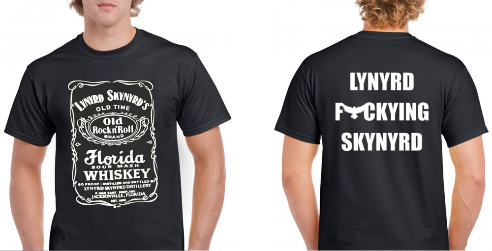 2 Sided Lynyrd Skynyrd Southern Rock Group Jacksonville Music T shirt Florida