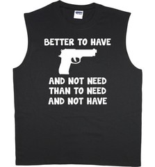 Men’s sleeveless shirt 2nd amendment gun owner rights tank top muscle tee shirt