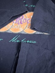 Vintage Hard Rock Cafe Shirt Mens Large Black Shah Alam Malaysia Grand Prix 90s