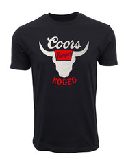 COORS BANQUET RODEO OFFICIAL DISTRESS VINTAGE LOGO LICENSE GRAHIC T SHIRT