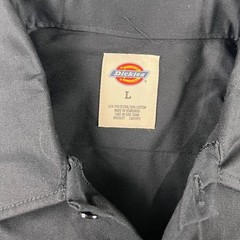 Men’s Dickies L Black Short Sleeve Work Shirt NWT New With Tags