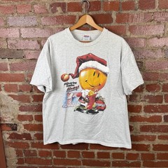 Vintage Walmart Shirt Mens XL Gray Delivering Smiles Santa Christmas Graphic 90s