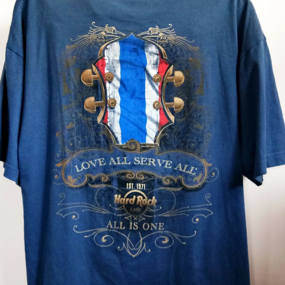 Hard Rock Cafe Bangkok XL Chest 48″ Extra Large Guitar on back 2 Sided T-Shirt T